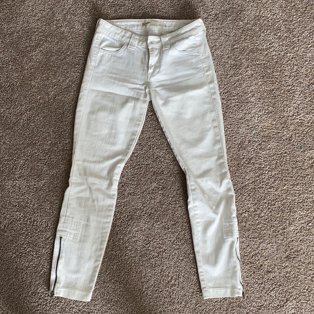Vince cropped jeans with beautiful zip detail-size 24